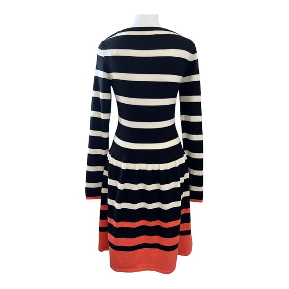 Elija J Stripe Fit and Flare Sweater Dress Size S/CH/P - Picture 2 of 6